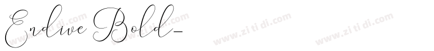 Endive Bold字体转换